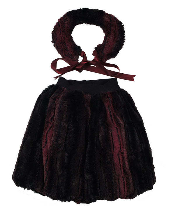 Teela Burgundy Cupcake Skirt - Young Timers Boutique
