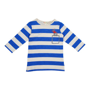 Stripe Tshirt - BLUE - FINAL SALE