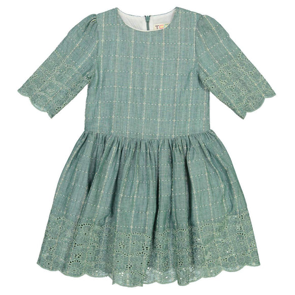 EMA Eyelet Stitch Artichoke Dress - FINAL SALE
