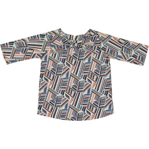 Teela Girls' FAY Bow Geometric Shirt