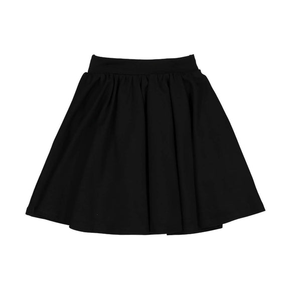 Teela Girls' GRACE Black Ponte Circle Skirt