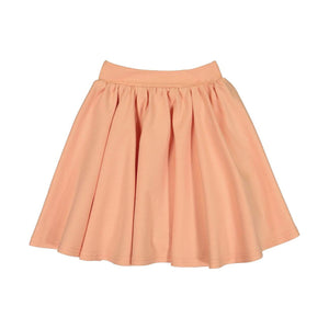 Teela Girls' GRACE Peach Ponte Circle Skirt