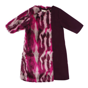 Teela Girls' IRIS Fur Half Dress