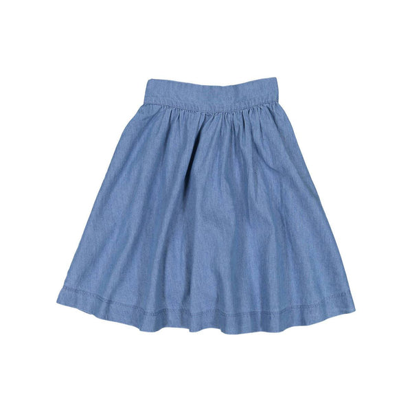 Light Denim Circle Skirt TeelaNYC
