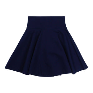 Teela Girls' Navy Circle Ponte Skirt