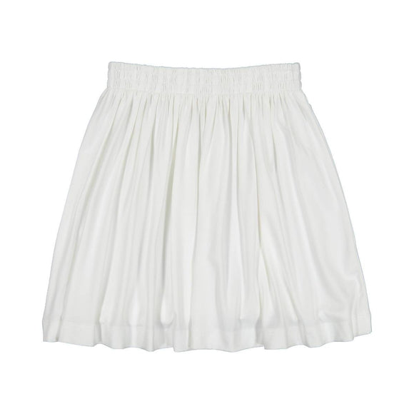 Teela Girls' White Summer Skirt