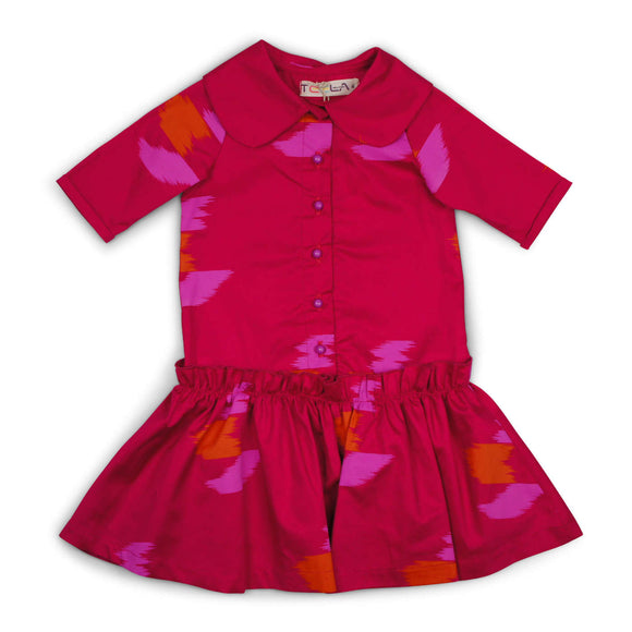 Teela Hot Pink HEIDI Paint Dress