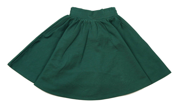 Teela Hunter Green Ponte Circle Skirt - Young Timers Boutique
