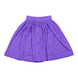 Teela Knit Button Purple Skirt