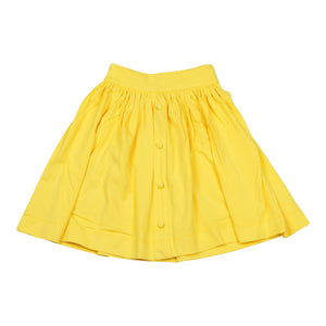 Teela Knit Button Yellow Skirt