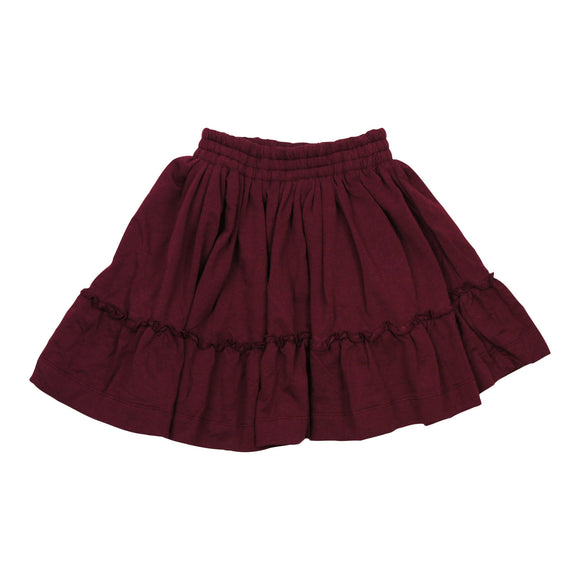 Teela Merlot Ruffle Skirt - Young Timers Boutique
