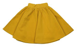 Teela Mustard Ponte Circle Skirt - Young Timers Boutique
 - 1
