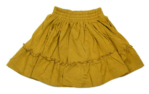 Teela Mustard Ruffle Skirt - Young Timers Boutique
