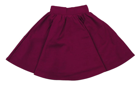 Teela Raspberrry Ponte Circle Skirt - Young Timers Boutique
