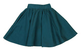 Teela Teal Ponte Circle Skirt - Young Timers Boutique
