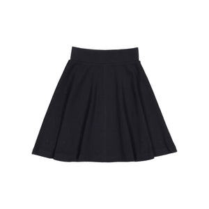 Knit Circle Skirt-Center Stitch - Black