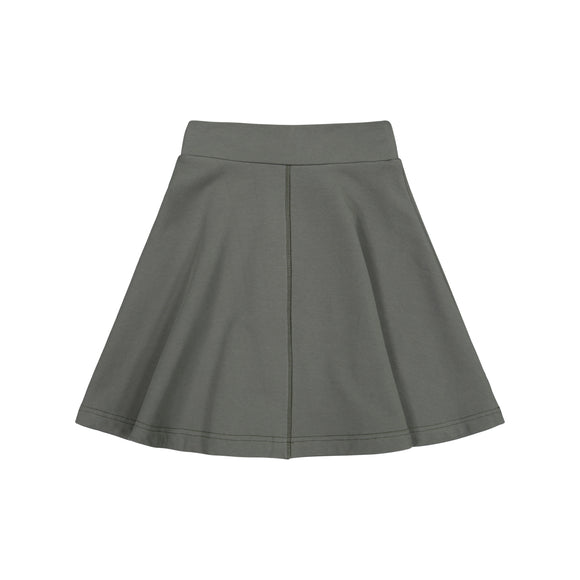 Knit Circle Skirt-Center Stitch - Grey